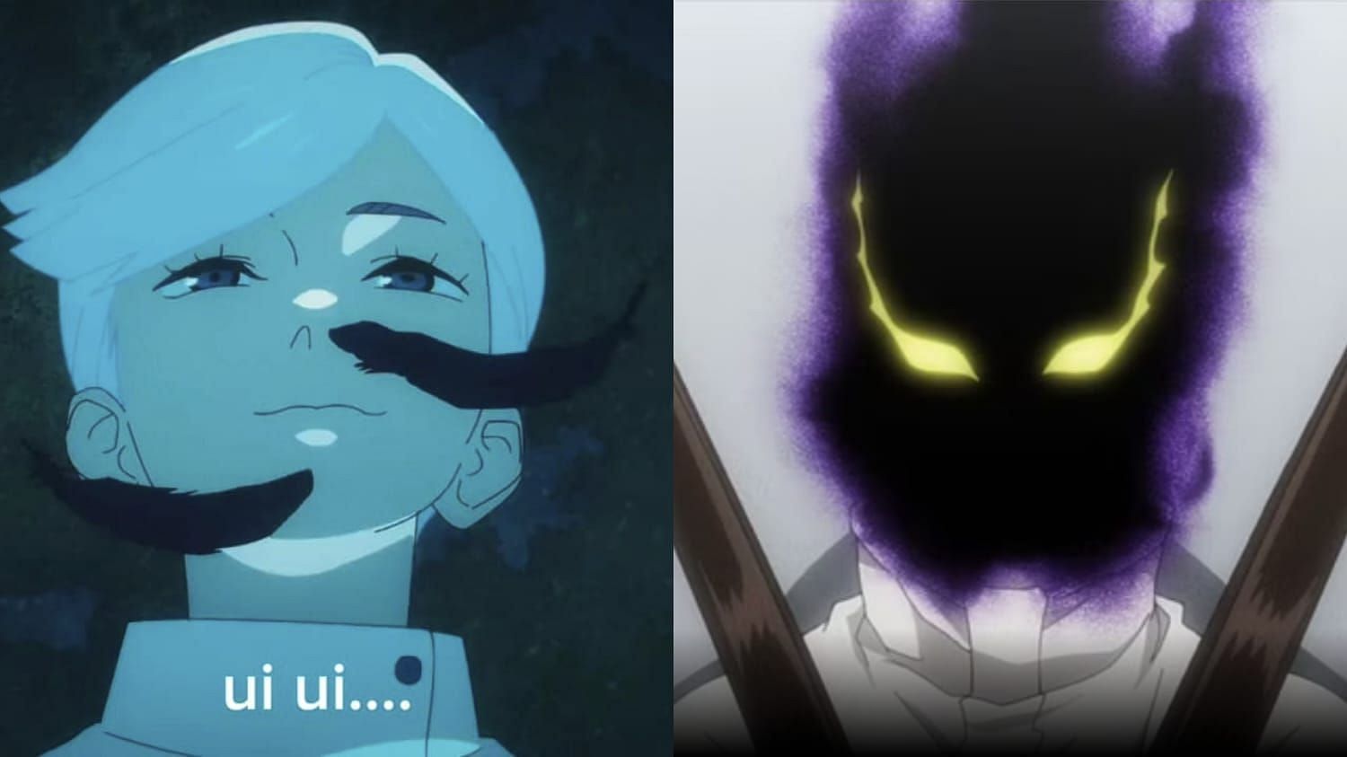 Ui Ui & Kurogiri (One of the My Hero Academia quirks users) (Image via MAPPA, Studio Bones)